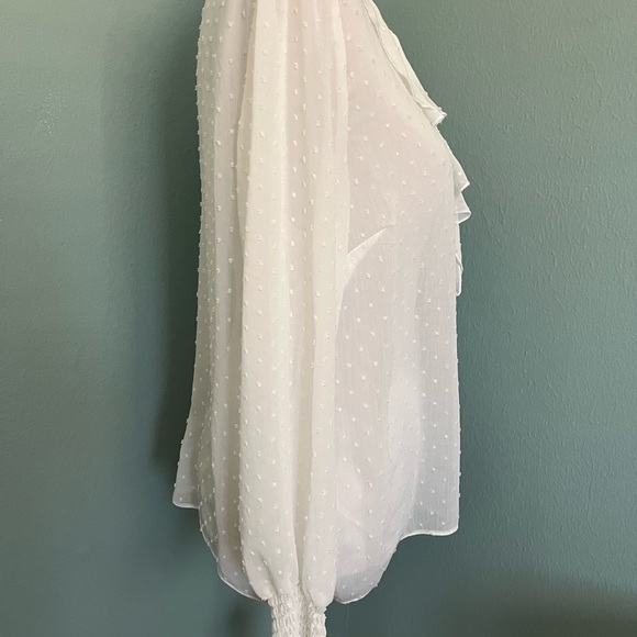 New Look White Ruffled Blouse - Picture 3 of 6